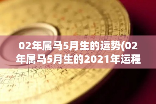 02年属马5月生的运势(02年属马5月生的2021年运程预测)