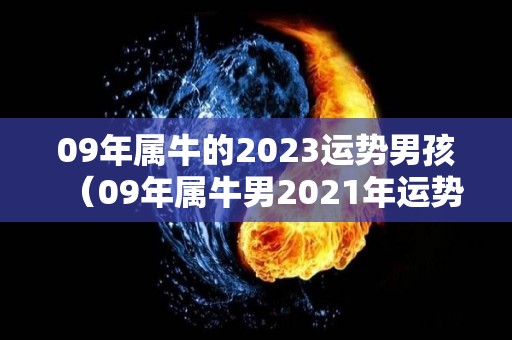 09年属牛的2023运势男孩（09年属牛男2021年运势）