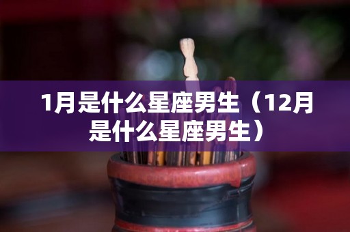 1月是什么星座男生（12月是什么星座男生）