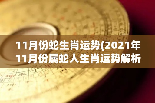 11月份蛇生肖运势(2021年11月份属蛇人生肖运势解析)