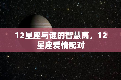12星座与谁的智慧高，12星座爱情配对
