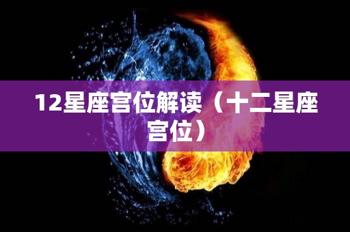 12星座宫位解读（十二星座宫位）