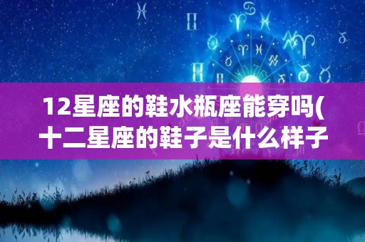12星座的鞋水瓶座能穿吗(十二星座的鞋子是什么样子的)