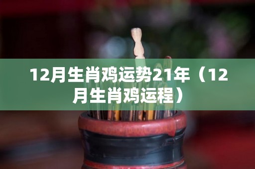 12月生肖鸡运势21年（12月生肖鸡运程）
