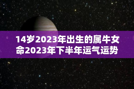 14岁2023年出生的属牛女命2023年下半年运气运势（2024年属牛的人的运势）