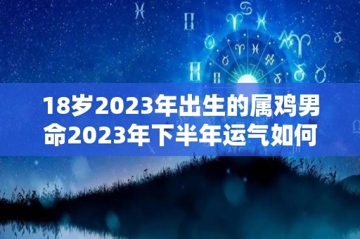 18岁2023年出生的属鸡男命2023年下半年运气如何运势详解（生肖鸡2023年）