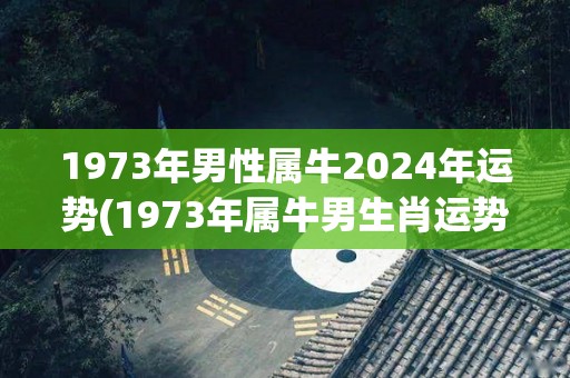 1973年男性属牛2024年运势(1973年属牛男生肖运势2024年展望)