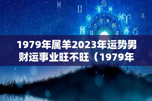 1979年属羊2023年运势男财运事业旺不旺（1979年属羊2023年运势男财运事业旺不旺婚姻）