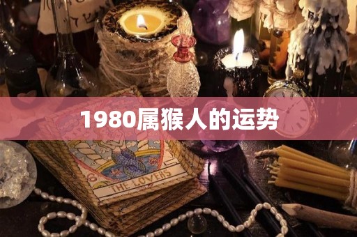 1980属猴人的运势
