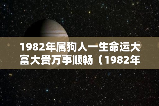 1982年属狗人一生命运大富大贵万事顺畅（1982年属狗的人一生的命运）