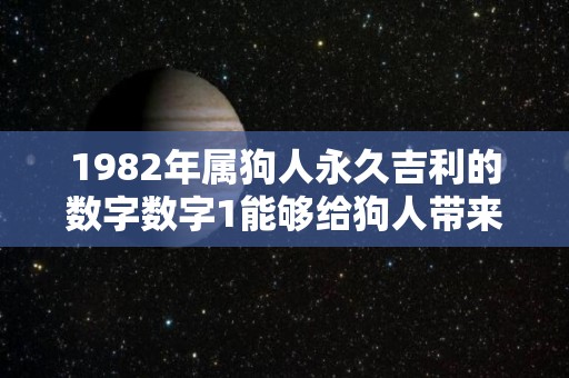 1982年属狗人永久吉利的数字数字1能够给狗人带来好运（1982属狗吉祥数字和字母）