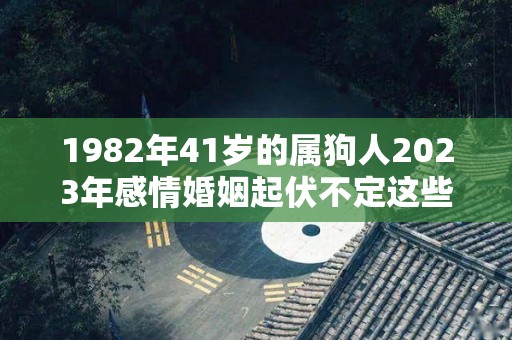 1982年41岁的属狗人2023年感情婚姻起伏不定这些要注意（1982年在2023年属狗人的全年运势）