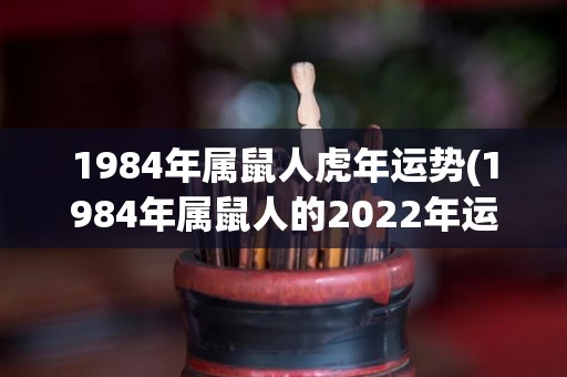 1984年属鼠人虎年运势(1984年属鼠人的2022年运势预测)