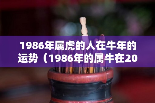 1986年属虎的人在牛年的运势（1986年的属牛在2021年怎么样）