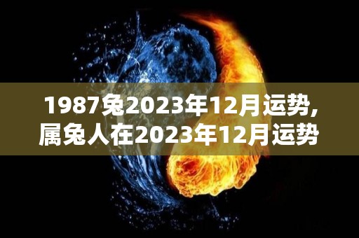 1987兔2023年12月运势,属兔人在2023年12月运势如何？