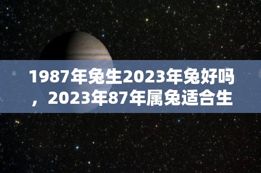 1987年兔生2023年兔好吗，2023年87年属兔适合生子吗（1987年的兔在2023年怎么样）