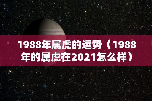 1988年属虎的运势（1988年的属虎在2021怎么样）