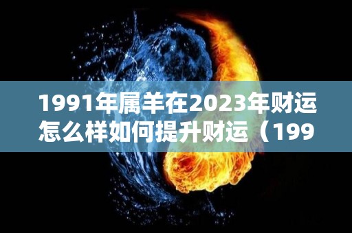 1991年属羊在2023年财运怎么样如何提升财运（1991年属羊2023年运势及运程）
