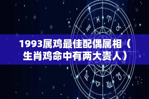 1993属鸡最佳配偶属相（生肖鸡命中有两大贵人）