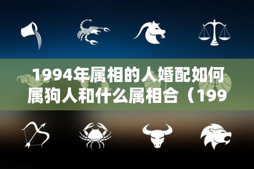 1994年属相的人婚配如何属狗人和什么属相合（1994年属狗跟什么属相最配）