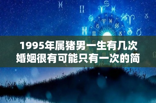 1995年属猪男一生有几次婚姻很有可能只有一次的简单介绍