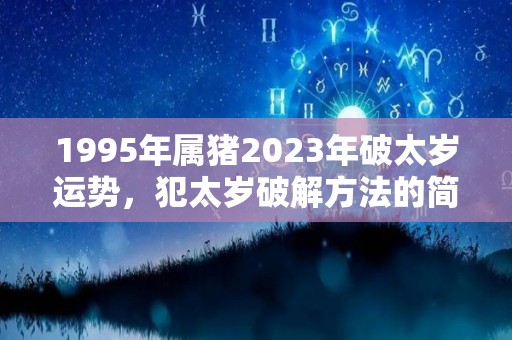 1995年属猪2023年破太岁运势，犯太岁破解方法的简单介绍