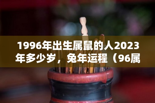 1996年出生属鼠的人2023年多少岁，兔年运程（96属鼠2023年爱情怎样）