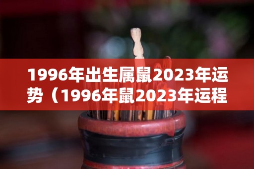1996年出生属鼠2023年运势（1996年鼠2023年运程）