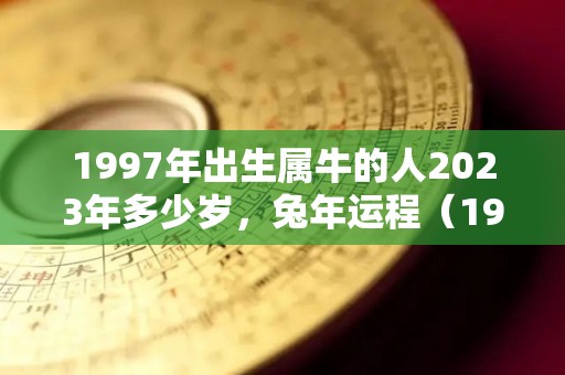 1997年出生属牛的人2023年多少岁，兔年运程（1997年出生2023年运势）