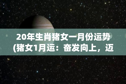 20年生肖猪女一月份运势(猪女1月运：奋发向上，迈入新征程！)
