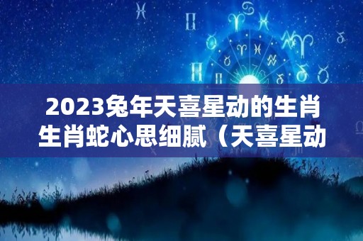 2023兔年天喜星动的生肖生肖蛇心思细腻（天喜星动什么意思）
