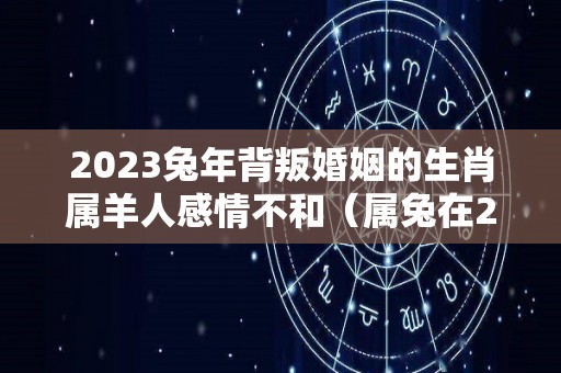 2023兔年背叛婚姻的生肖属羊人感情不和（属兔在2023年婚姻怎么样）