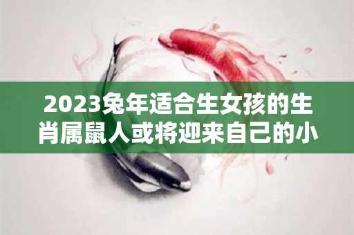 2023兔年适合生女孩的生肖属鼠人或将迎来自己的小公主（2023年属兔女孩取名宜用字）