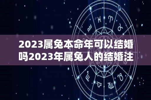 2023属兔本命年可以结婚吗2023年属兔人的结婚注意事项（2023年属兔本命年穿什么颜色的）