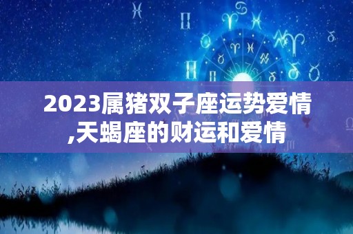 2023属猪双子座运势爱情,天蝎座的财运和爱情