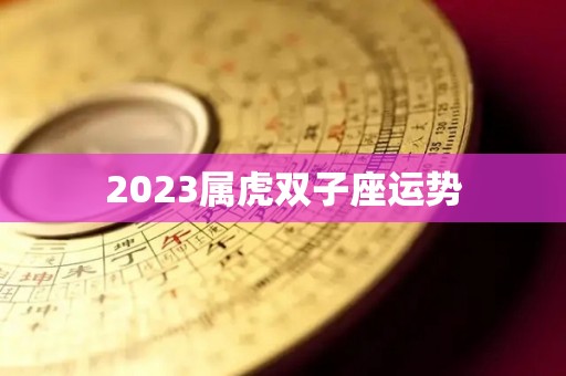 2023属虎双子座运势