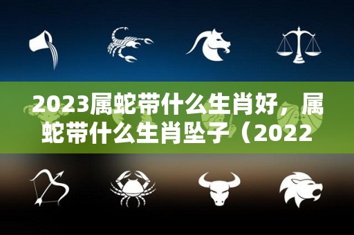 2023属蛇带什么生肖好，属蛇带什么生肖坠子（2022年属蛇戴什么转运）