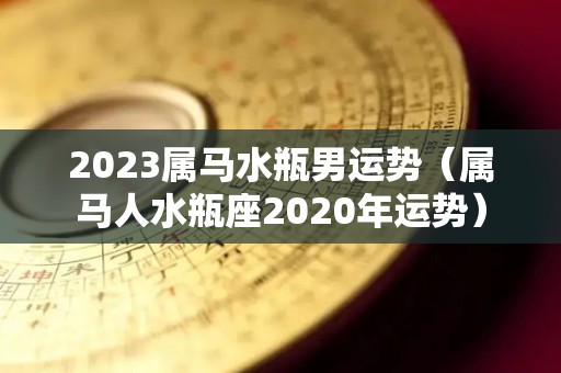 2023属马水瓶男运势（属马人水瓶座2020年运势）