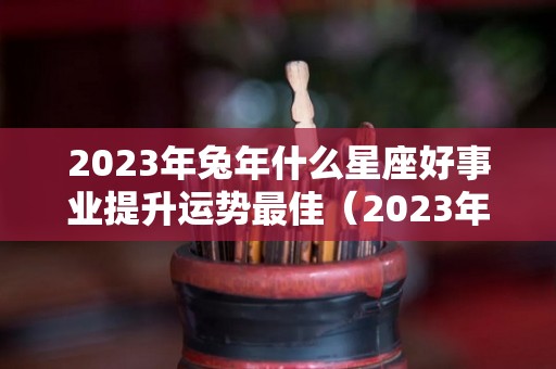 2023年兔年什么星座好事业提升运势最佳（2023年属兔是什么命几月最好）