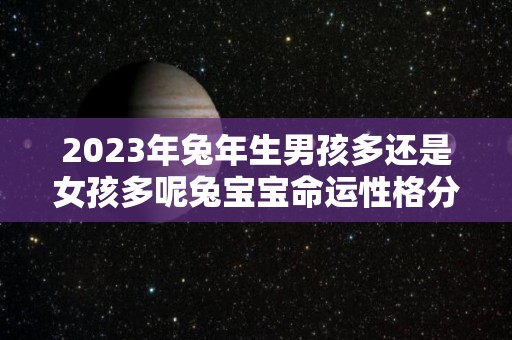 2023年兔年生男孩多还是女孩多呢兔宝宝命运性格分析（2023年兔年适合生宝宝吗）