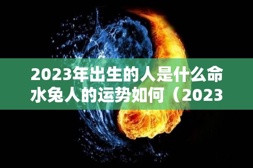 2023年出生的人是什么命水兔人的运势如何（2023年属兔的是水命还是金命）