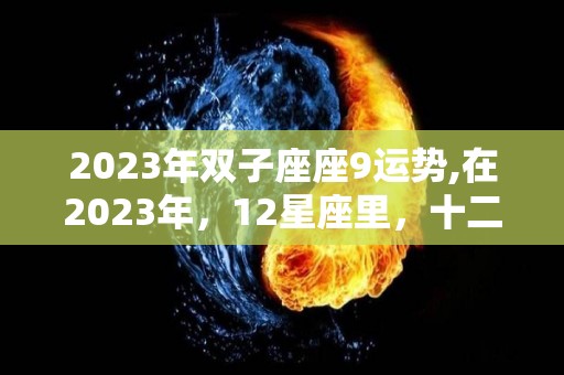 2023年双子座座9运势,在2023年，12星座里，十二星座都有啥运势？