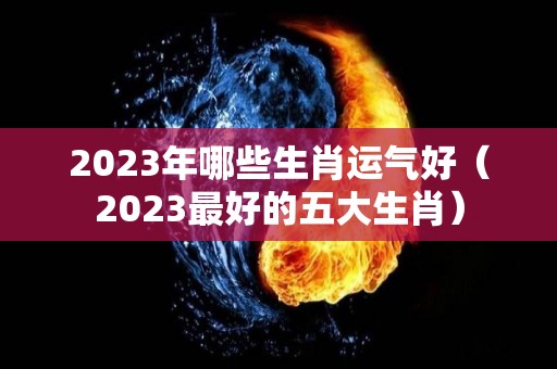 2023年哪些生肖运气好（2023最好的五大生肖）