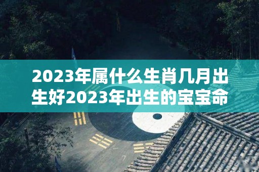 2023年属什么生肖几月出生好2023年出生的宝宝命运分析（2023年出生是属什么）