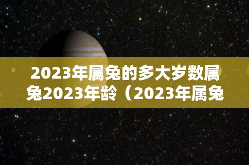 2023年属兔的多大岁数属兔2023年龄（2023年属兔的是多少岁）
