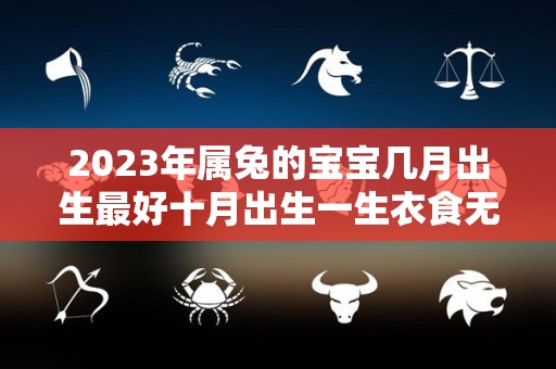 2023年属兔的宝宝几月出生最好十月出生一生衣食无忧（2023年属兔几月出生最好）