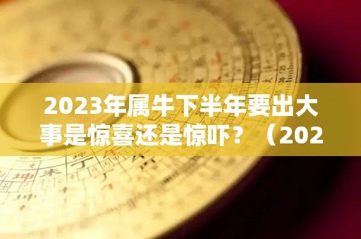 2023年属牛下半年要出大事是惊喜还是惊吓？（2023属牛的全年运势如何）