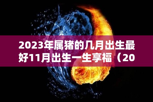 2023年属猪的几月出生最好11月出生一生享福（2031年猪宝宝几月出生好）