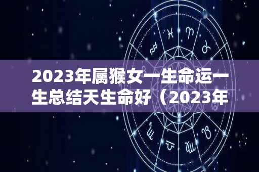 2023年属猴女一生命运一生总结天生命好（2023年属猴人命运）