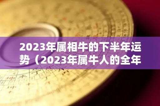 2023年属相牛的下半年运势（2023年属牛人的全年运势详解）